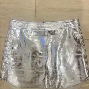 Silver Metallic Skirt